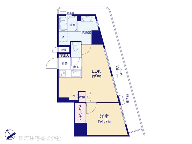 G00374891 神奈川県川崎市川崎区宮前町 中古マンション 2280万円【間取図】
