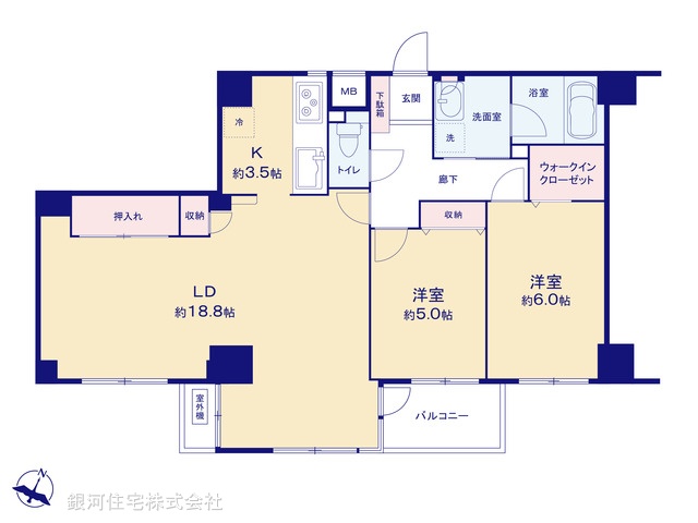 G00374895 東京都日野市大坂上２丁目 中古マンション 3780万円【間取図】