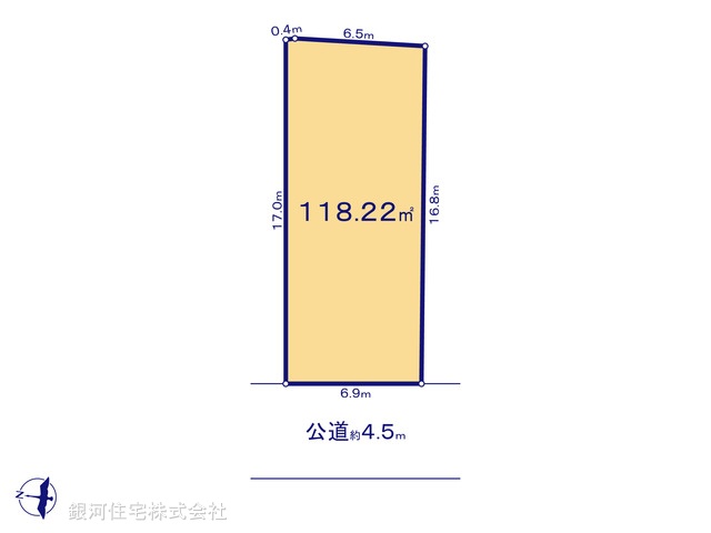 G00374909 埼玉県さいたま市西区宮前町 土地 2680万円【区画図】
