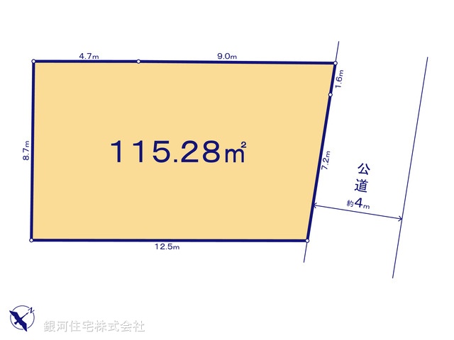 G00374936 神奈川県藤沢市辻堂太平台１丁目 土地 3880万円【区画図】