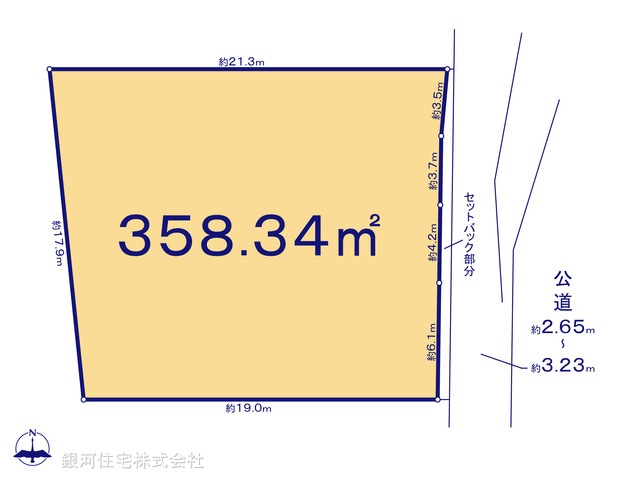 G00374951 神奈川県川崎市宮前区馬絹４丁目 土地 1億1500万円【区画図】