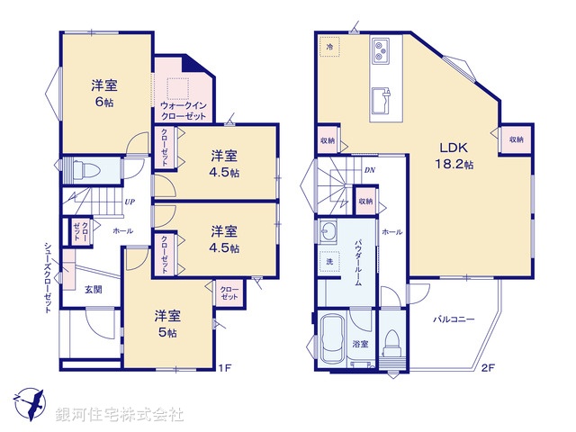 G00374967 神奈川県横浜市戸塚区原宿４丁目 新築一戸建て 3980万円【間取図】