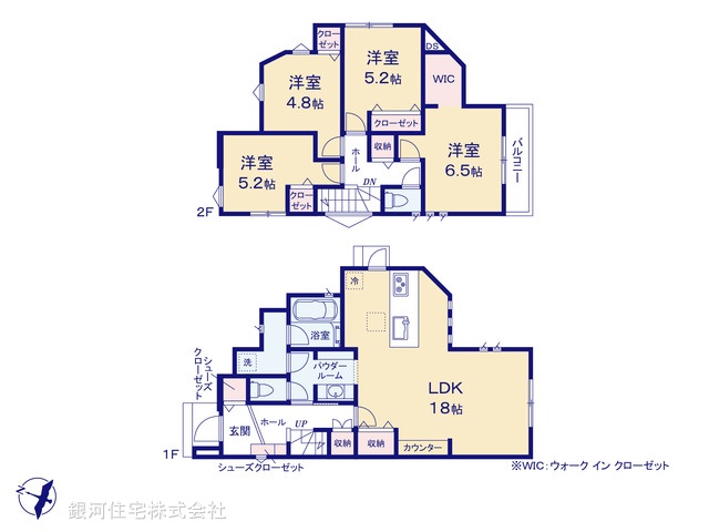 G00374968 神奈川県横浜市戸塚区原宿４丁目 新築一戸建て 4180万円【間取図】