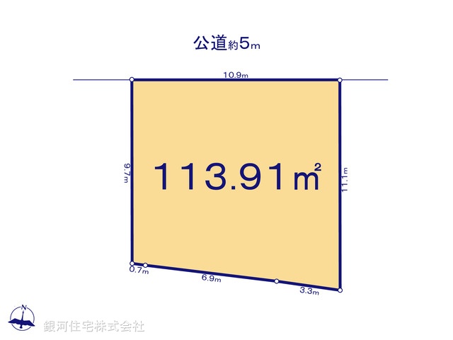 G00375224 埼玉県川口市大字峯 土地 1980万円【区画図】