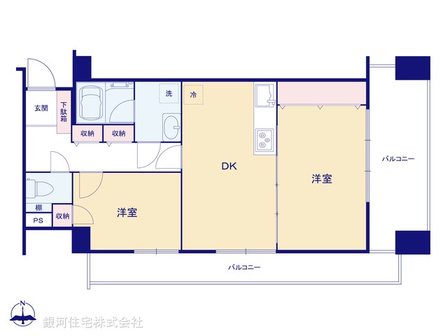 G00375273 埼玉県川口市並木３丁目 中古マンション 3180万円【間取図】