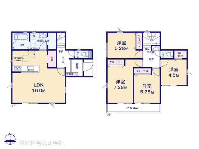 G00375422 千葉県千葉市中央区生実町 新築一戸建て 3190万円【間取図】