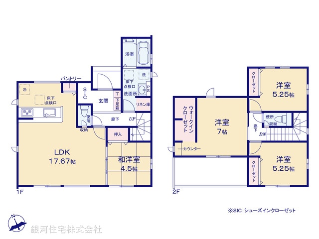 G00375597 千葉県船橋市丸山２丁目 新築一戸建て 3790万円【間取図】