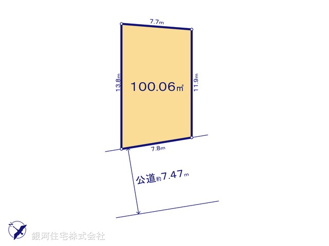 G00375604 埼玉県川口市大字安行領家 土地 1820万円【区画図】