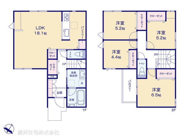 G00375621 千葉県千葉市中央区椿森３丁目 新築一戸建て 5190万円【間取図】