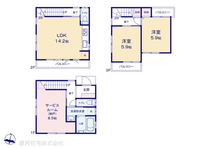 G00375872 東京都江戸川区松島１丁目 新築一戸建て 4480万円【間取図】