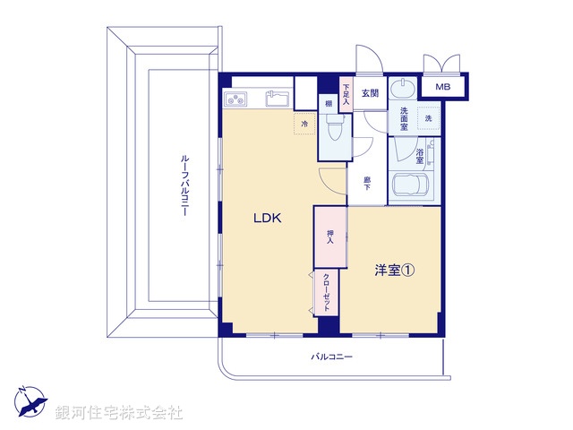 G00375948 神奈川県座間市相模が丘１丁目 中古マンション 2095万円【間取図】