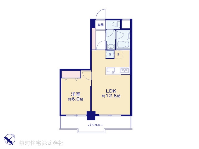 G00375963 神奈川県横浜市保土ヶ谷区東川島町 中古マンション 1798万円【間取図】