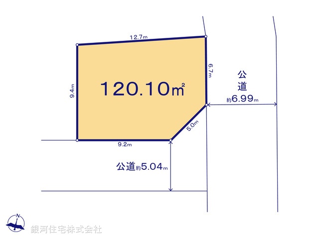 G00375965 千葉県柏市布施 土地 1899万円【区画図】