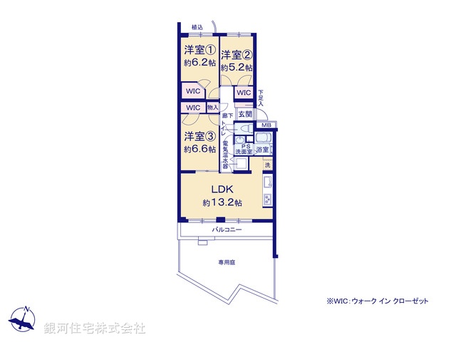 G00375990 神奈川県鎌倉市植木 中古マンション 2990万円【間取図】