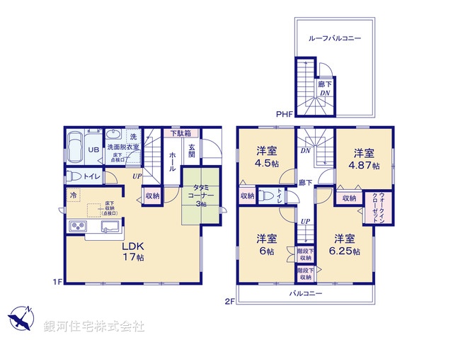 G00376007 千葉県市川市南大野２丁目 新築一戸建て 4380万円【間取図】