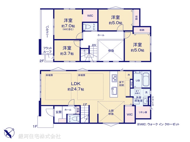 G00376048 東京都八王子市元本郷町３丁目 新築一戸建て 4799万円【間取図】