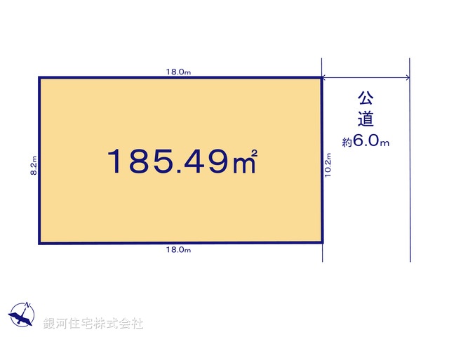 G00376140 千葉県佐倉市王子台５丁目 土地 2450万円【区画図】