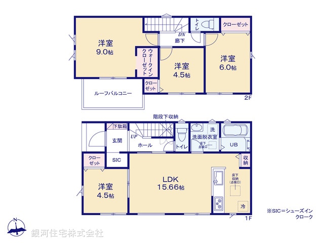 G00376218 千葉県船橋市大穴南１丁目 新築一戸建て 3690万円【間取図】