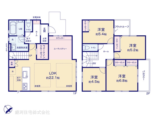 G00376313 千葉県習志野市袖ヶ浦１丁目 新築一戸建て 5998万円【間取図】