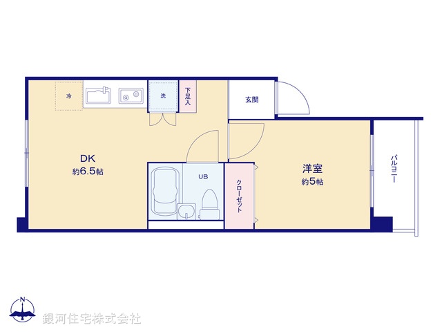 G00376418 東京都新宿区百人町２丁目 中古マンション 2380万円【間取図】
