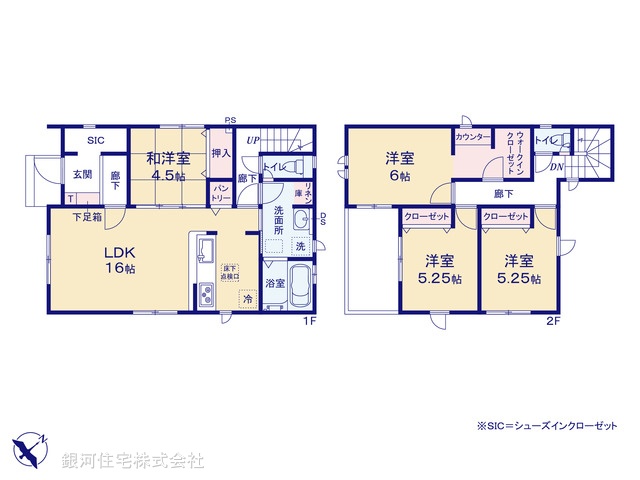 G00376489 埼玉県富士見市大字水子 新築一戸建て 4380万円【間取図】