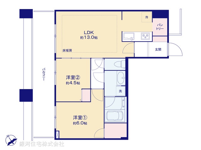 G00376501 東京都豊島区東池袋４丁目 中古マンション 1億4980万円【間取図】