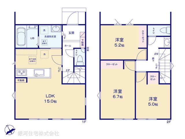 G00376528 千葉県柏市かやの町 新築一戸建て 4080万円【間取図】
