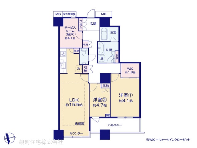 G00376571 東京都港区芝浦４丁目 中古マンション 2億3990万円【間取図】