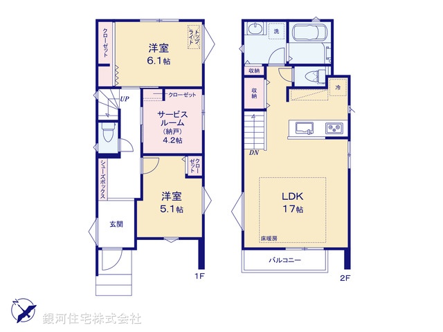 G00376618 千葉県浦安市富岡１丁目 新築一戸建て 6590万円【間取図】
