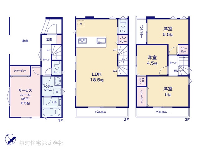 G00376621 神奈川県鎌倉市台４丁目 新築一戸建て 4780万円【間取図】