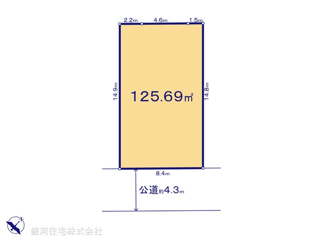 G00376631 神奈川県横浜市神奈川区三枚町 土地 5100万円【区画図】