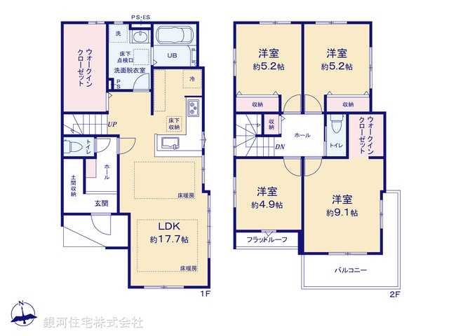 G00376655 神奈川県綾瀬市深谷中３丁目 新築一戸建て 4499万円【間取図】