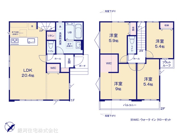 G00376776 千葉県船橋市田喜野井１丁目 新築一戸建て 4299万円【間取図】