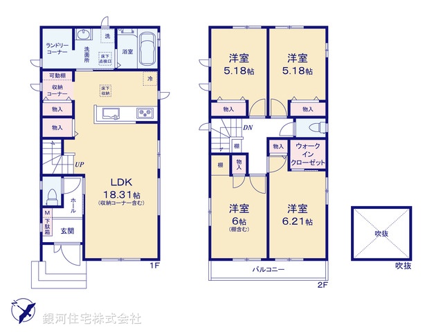 G00376777 千葉県船橋市松が丘４丁目 新築一戸建て 4290万円【間取図】