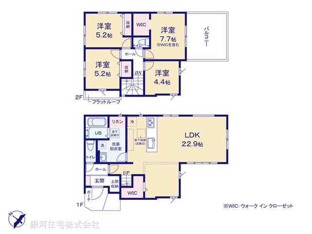 G00376779 千葉県船橋市みやぎ台４丁目 新築一戸建て 3699万円【間取図】