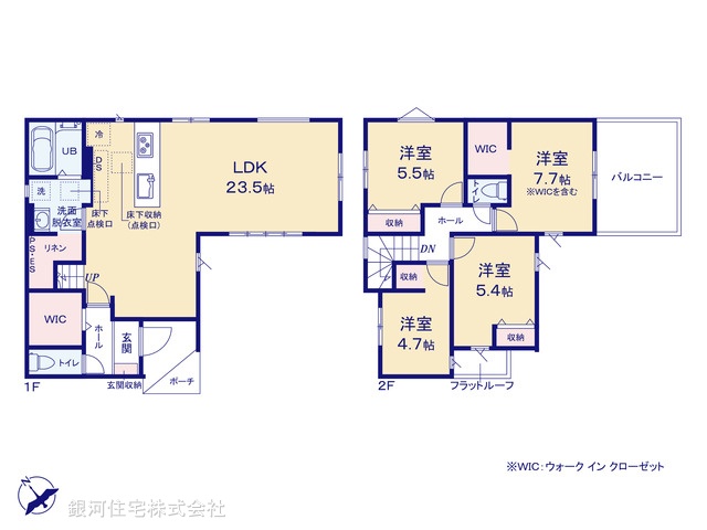 G00376782 千葉県船橋市坪井西１丁目 新築一戸建て 4899万円【間取図】