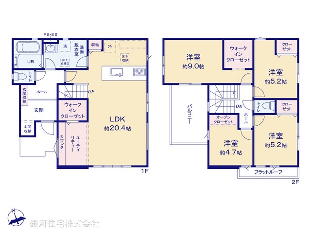 G00376796 千葉県船橋市新高根２丁目 新築一戸建て 4088万円【間取図】