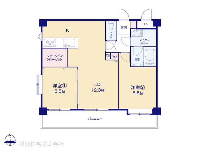 G00376872 千葉県船橋市海神町南１丁目 中古マンション 2599万円【間取図】