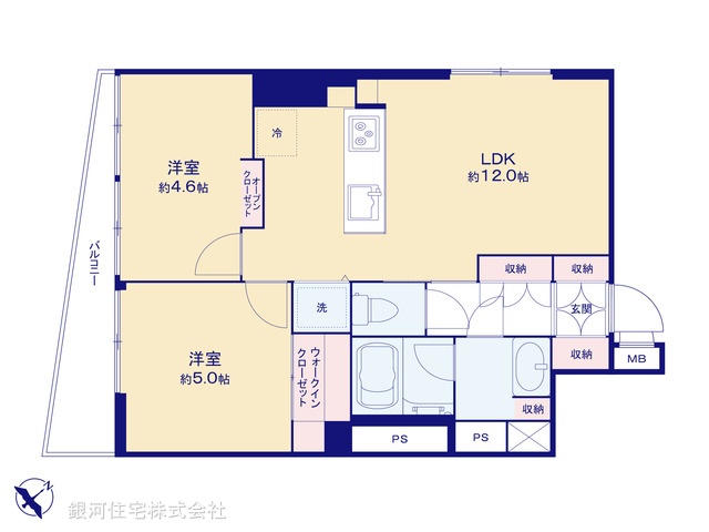 G00376974 東京都渋谷区円山町 中古マンション 6199万円【間取図】