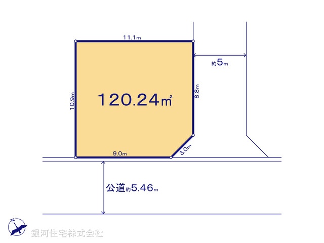 G00377042 東京都武蔵村山市中藤４丁目 土地(建築条件付土地) 1650万円【区画図】