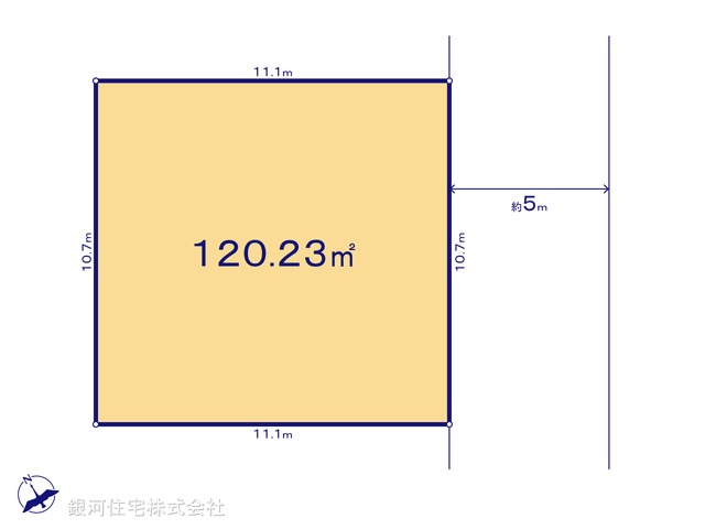 G00377043 東京都武蔵村山市中藤４丁目 土地(建築条件付土地) 1450万円【区画図】