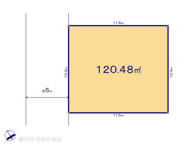 G00377046 東京都武蔵村山市中藤４丁目 土地(建築条件付土地) 1450万円【区画図】