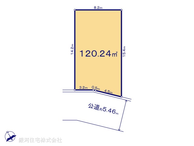 G00377048 東京都武蔵村山市中藤４丁目 土地(建築条件付土地) 1550万円【区画図】