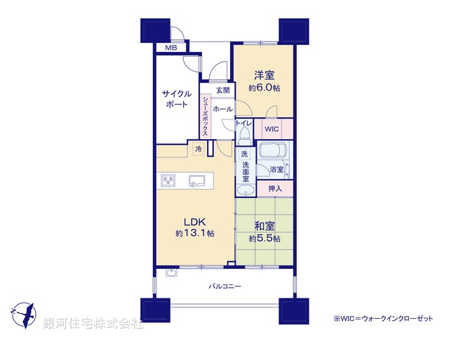 G00377151 東京都大田区西六郷４丁目 中古マンション 5980万円【間取図】