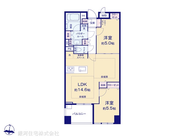 G00377174 東京都千代田区神田佐久間町４丁目 中古マンション 1億999万円【間取図】