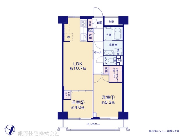 G00377182 神奈川県横浜市港北区大豆戸町 中古マンション 3480万円【間取図】