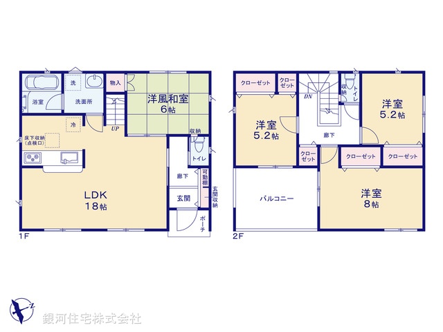 G00377243 千葉県千葉市中央区川戸町 新築一戸建て 2588万円【間取図】