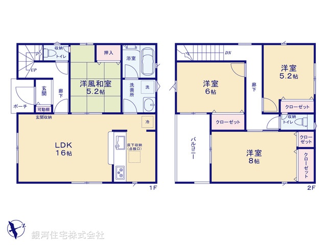 G00377245 千葉県千葉市中央区川戸町 新築一戸建て 2588万円【間取図】