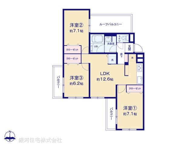 G00377295 神奈川県横浜市港北区鳥山町 中古マンション 2198万円【間取図】