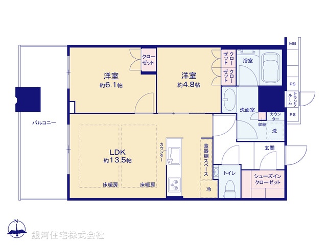 G00377368 東京都武蔵野市中町１丁目 中古マンション 1億2490万円【間取図】